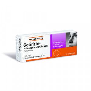 CETIRIZIN-ratiopharm bei Allergien 10 mg Filmtabl.